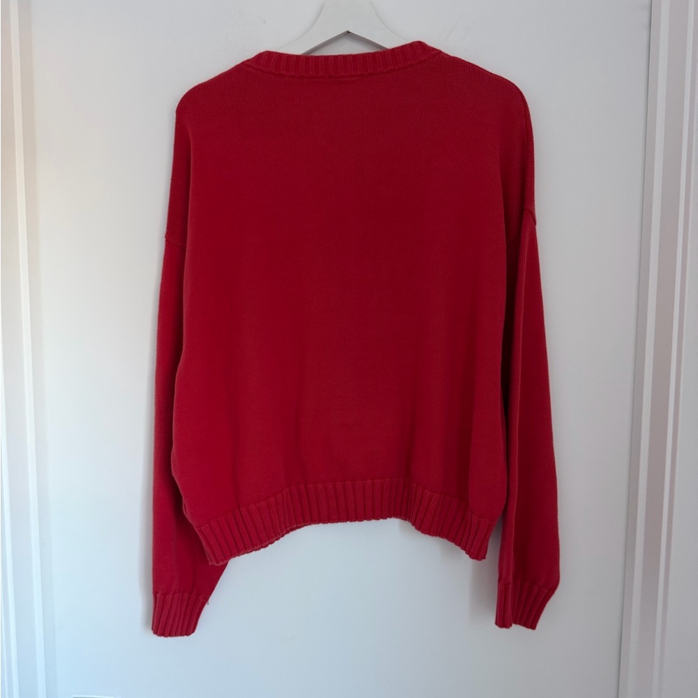 Donni Cotton Knit Cardigan Red - Picture 6 of 12